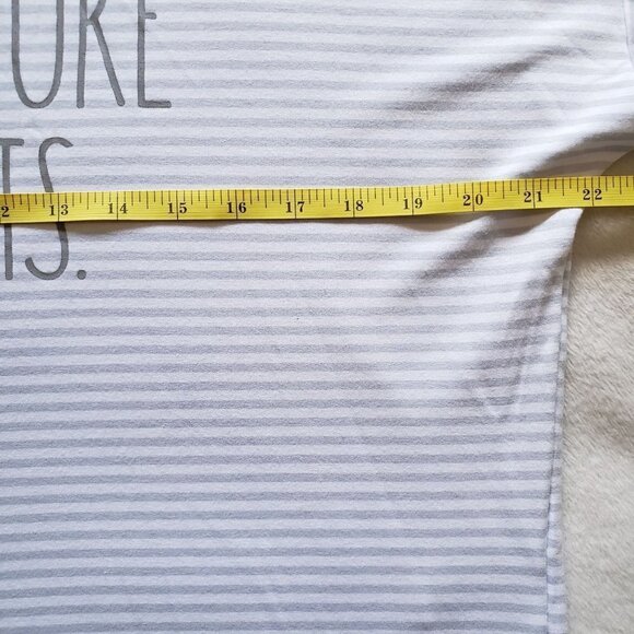 Rae Dunn Adventure Awaits Berkeley Hoodie Sweatshirt Striped Pullover Size Small - Picture 8 of 9